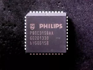 P80C31SBAA - Philips 8-Bit Microcontroller (PLCC-44) GENUINE - Imagen 1 de 1