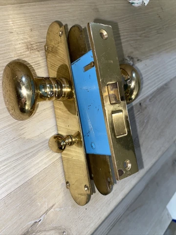 Baldwin 8540 Interior Mortise Lock Small Case Knob x Knob Privacy 2-1/2 in Cover