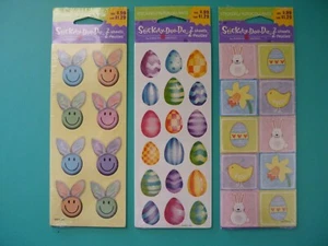 Easter Stickers Stickety-Doo-Da American Greetings (3) Sealed Pks-Six Sheets #3 - Picture 1 of 5