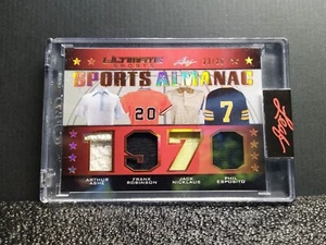 2022 LEAF Arthur Ashe (Sleeve?) & Jack NICKLAUS (Mark?) Game Match USED MJ#23/25 - Picture 1 of 7