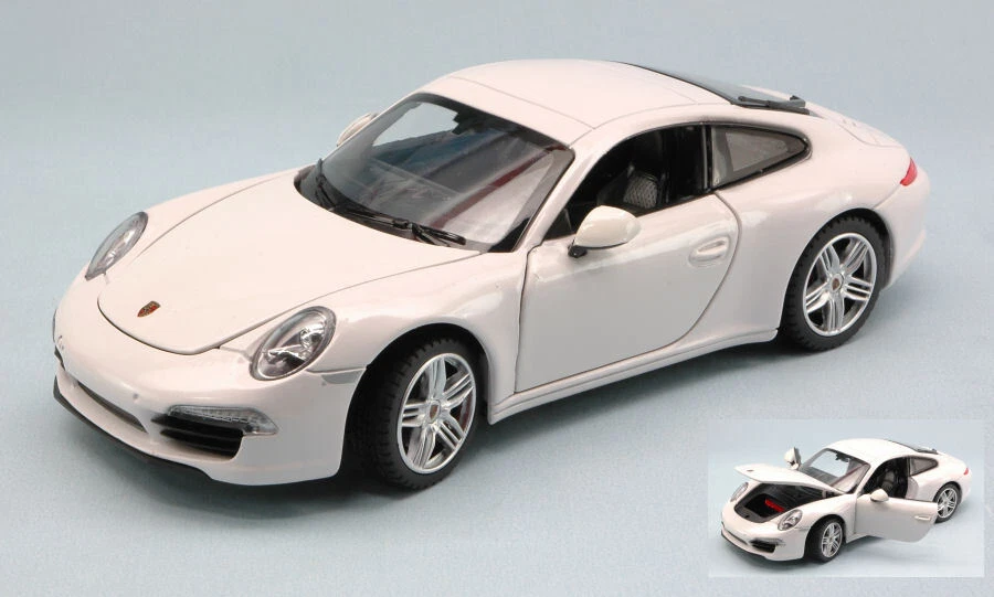 Modellino Auto scala 1:24 diecast PORSCHE 911 CARRERA S modellismo coche - Immagine 1 di 1