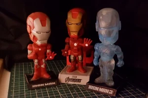 Iron Man Bobblehead | Lot of 3 | Whacky Whobblers | 2012 Original | Avengers - Picture 1 of 6