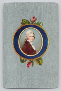 Swap Card Victorian Miniature Portrait Nine of Hearts Single Playing Card - Picture 1 of 2