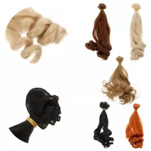 5pcs Doll DIY Wigs Toys Girl Curly Doll Hair Wig Curly Heat Resistant Doll Hair - Picture 1 of 12