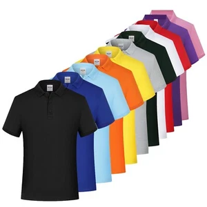12Pack Mens Casual Soft Cotton Polo T Shirt Dri-Fit Short Sleeve for Sports Golf - Picture 1 of 88