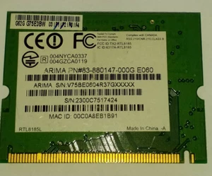 Gateway Laptop PCI Internal Wireless Card w/Dual Antenna connections - Picture 1 of 2
