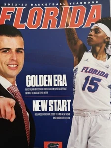 2022 2023 FLORIDA GATORS COLLEGE BASKETBALL YEARBOOK CHAMPIONS 72 PG FINAL FOUR - Picture 1 of 1