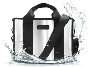 Case-Mate Silver Chrome Mini Beach Tote Lightweight Waterproof Beach Bag, Silver - Picture 1 of 12