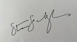 STEVEN SODERBERGH, BROCKOVICH, FILM hand signed white card AUTHENTICATED BECKETT