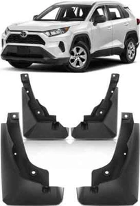 New Genuine Full Set Splash Guards Mud Flaps Fender For 2019-2024 Toyota RAV4 - Picture 1 of 6