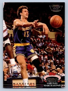 Sarunas Marciulionis 1992-93 solo soci Stadium Club #181 Guerrieri - Foto 1 di 2