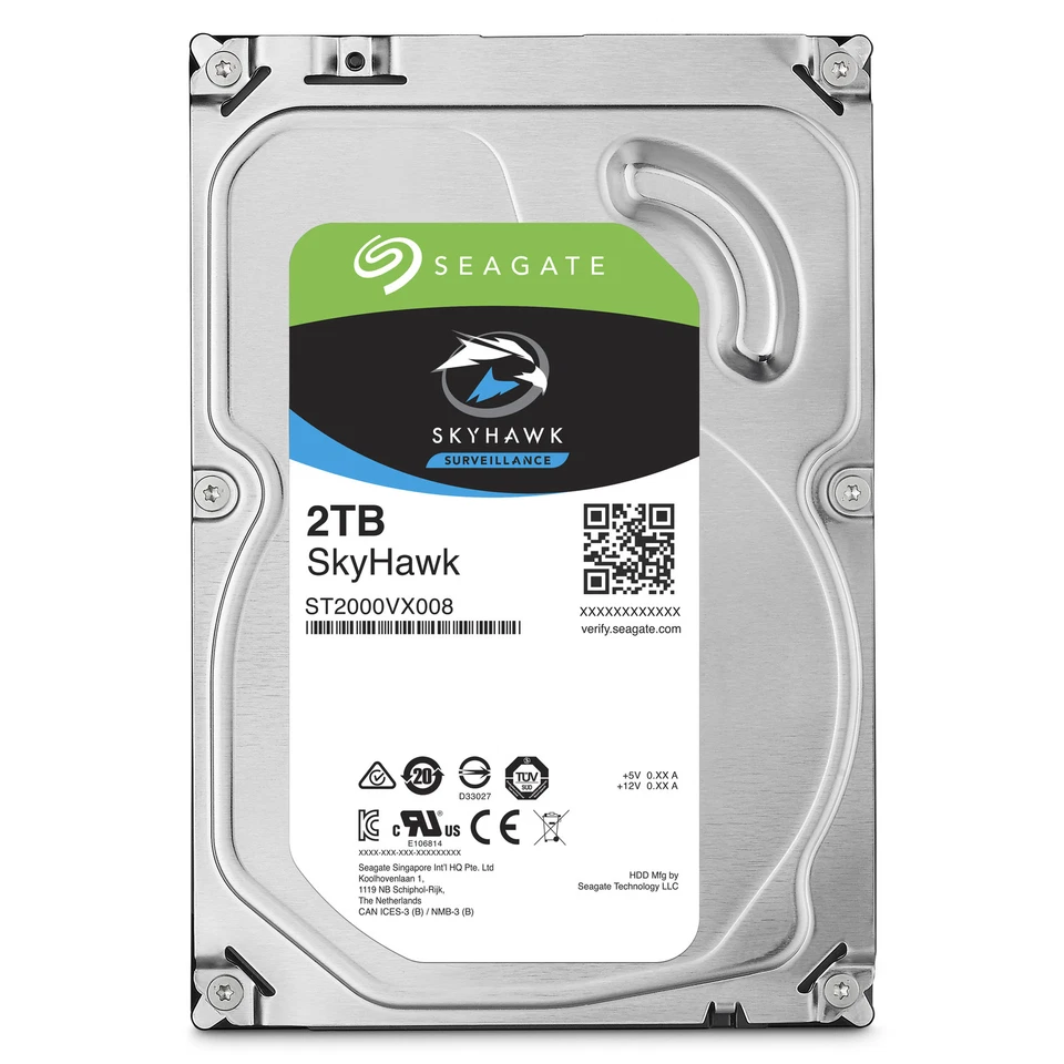 Seagate SkyHawk ST2000VX008 2TB 3.5" SATA 5900rpm Internal Hard Drive - Image 1 of 1