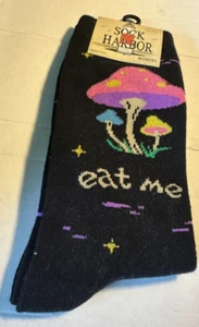 Sock Harbor Neuheit Damensocken Eat Me Pilz Design Neu mit Etikett - Bild 1 von 1