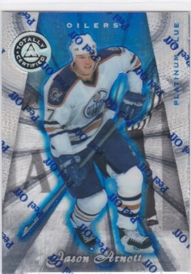 1997-98 Totally Certified Platinum Blue #124 Jason Arnott /3099 Free Shipping - Image 1 of 2