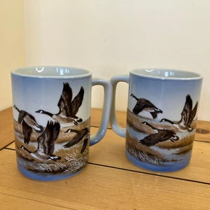 Otagiri Canada Geese Coffee Mugs Set of 2 Vtg Made in Japan 8 oz Ceramic - Bild 1 von 6