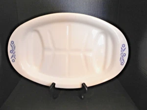 16" Oval Roaster CORNFLOWER BLUE by CORNING - Picture 1 of 4