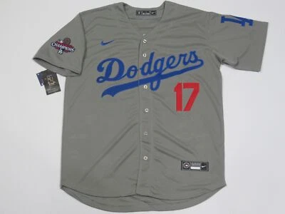 Shohei Ohtani #17 L.A. Dodgers 2024 World Series Champions Jersey Gray - Image 1 of 4
