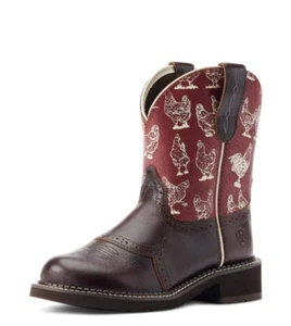 ARIAT Fatbaby Heritage Farrah Boots, 10044439, Chicken Print, NEU, Damen 6,5 - Bild 1 von 5