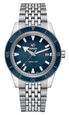 Nuevo Reloj Hombre RADO Captain Cook Automático Acero Inoxidable Esfera Azul R32505203 Foto 1 de 4