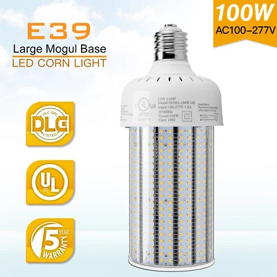 100W LED Corn Bulb Light Equiv 400W MH Warehouse Street High Bay Lamp 6000K E39 - Image 1 of 4