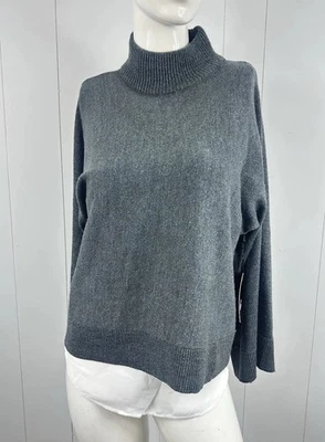 NWT Simply Vera Vera Wang XS Gray Sweater w Blouse Two In One Wide Long Sleeve - Image 1 of 4