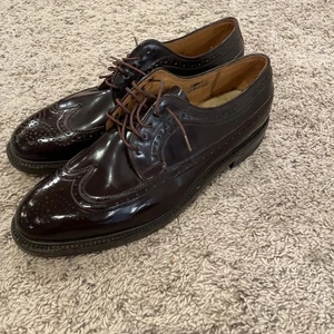 Vintage Bespoke Sam Kee Brownish Burgundy Custom No Size 13” From Heel To Toe - Picture 1 of 6