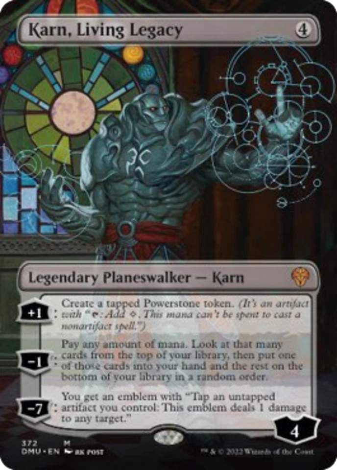 Karn, Living Legacy (Borderless) FOIL Dominaria United HEAVILY PLD CARD ABUGames - Image 1 of 1