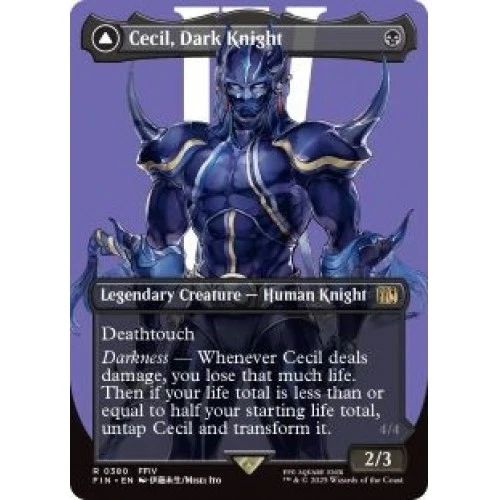 Cecil, Dark Knight (borderless) M/NM Magic: The Gathering MTG Final Fantasy - Image 1 of 1