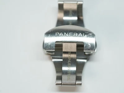 Panerai Stainless Steel Deployment Clasp PBJE OEM 22mm Brushed Finish – Genuine - Image 1 of 4