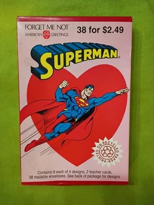  1992 Forget Me Not American Greetings Superman Valentines New In Box - Picture 1 of 2