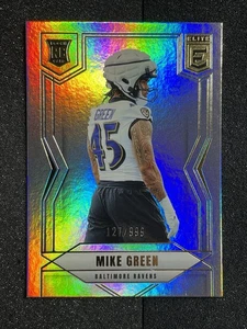 2025 Panini Donruss Elite Mike Green #189 RC /999 Ravens - Picture 1 of 2