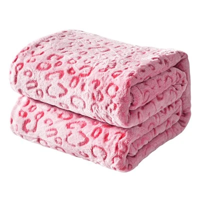 Flannel Fleece Leopard Print Throw Blanket Super Soft Lightweight Fluffy Twin... - Image 1 of 4