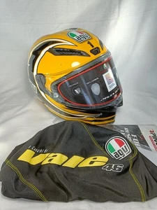 Casco Moto Agv Pista GpRR Valentino Rossi Laguna Seca 2005 Replica - Foto 1 di 17