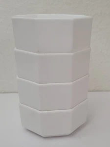 Juego de 4 cuencos de postre Octime Arcoroc pequeños con forma de octágono blanco - Imagen 1 de 5