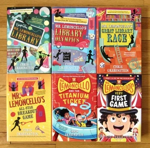 Lot 6 MR LEMONCELLO'S LIBRARY Books Chris Grabenstein HBDJ - Imagen 1 de 3