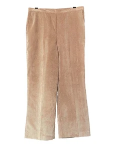 Alfred Dunner Corduroy Pants Womens Sz 14P Light Brown Relaxed ComfortFit Slacks - Picture 1 of 8