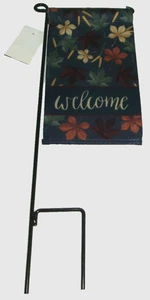 FALL MINI GARDEN FLAG AND STAKE ~WELCOME - Picture 1 of 1