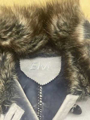 ELVI-Faux Suede Faux Fur Vintage Coat Women’s Size U.K-26/28”- EUR-56-U.S-24/26 - Image 1 of 4