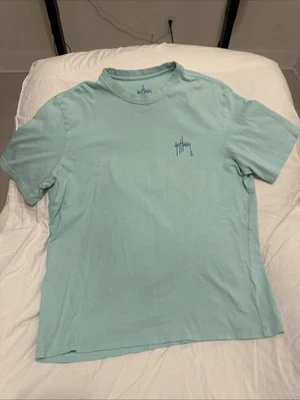 Camiseta Guy Harvey XL Aqua Azul Seafoam Foto 1 de 4