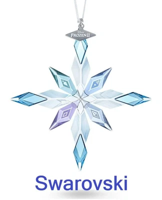 ❄️ Swarovski Crystal 2020 LARGE Disney "Frozen 2" Snowflake Ornament, Ribbon NIB - Image 1 of 4