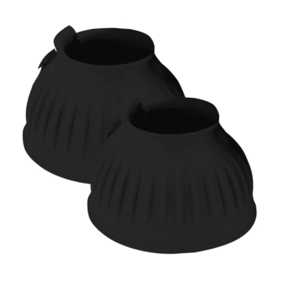 CATAGO Hufglocken GUMMI, 2 Stück - schwarz - Springglocken für Pferde Hufschutz - Bild 1 von 2