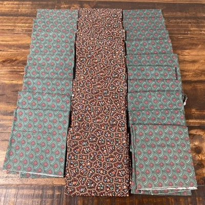 FAT QUARTERS FOR QUILTING AND CRAFTING Fabric Lot Of 29, floral, green, brown - Image 1 of 4