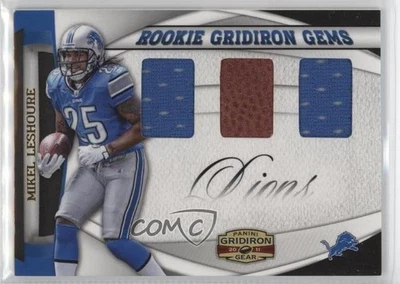 2011 Panini Gridiron Gear Rookie Gridiron Gems Trio /50 Mikel Leshoure #11 RC - Image 1 of 2