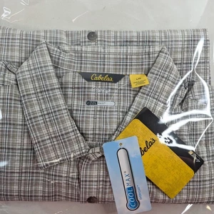 Cabela’s Soft Canvas Trail Men’s L Fish Short Sleeve Camping Shirt Multicolor - Bild 1 von 5