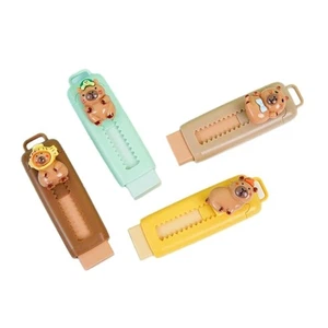 Sliding Rubber Erasers Retractable Pencil Erasers Easy Erasing for School Office - Picture 1 of 8