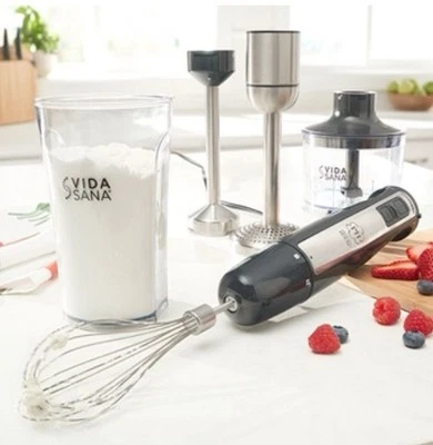 Princess House Vida Sana Frullatore ad Immersione 4 in 1 5594 Nuovo Batidora Manuale 4 en1 - Immagine 1 di 4