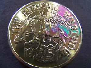 1985 Zulu (BK) AFRICAN WARTHOG Bronze Mardi Gras Doubloon - Picture 1 of 2