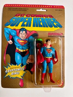 Супермен КРИПТОНИТОВОЕ КОЛЬЦО 1989 Toybiz DC Comics супергерои MOSC винтаж - Изображение 1 из 4