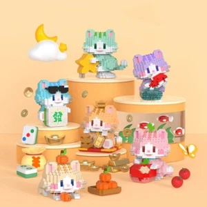 Leisure Blocks Lucky Cat Stress Relief Game Blocks Toy - Picture 1 of 15