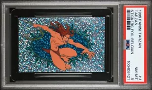 Tarzan Disney Panini #J Holo Sticker 1999 PSA 8 - Bild 1 von 2